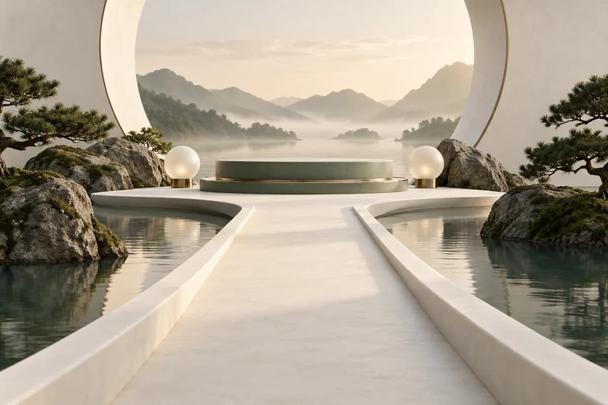 Minh họa 3D màu xanh sage về landing page là gì? khi nào doanh nghiệp nên sử dụng?