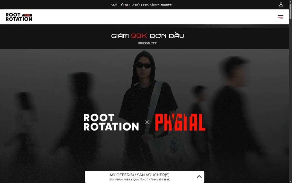 Ảnh xem trước website: Artwear / Root Rotation